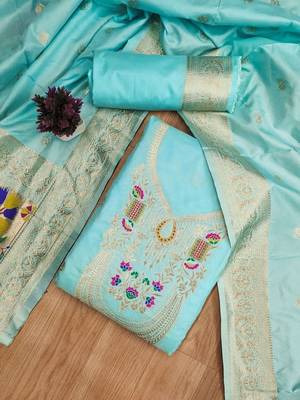 Pure Silk Unstitched Dress Material 1