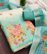 Printed Unstitched Dress Material For Woman