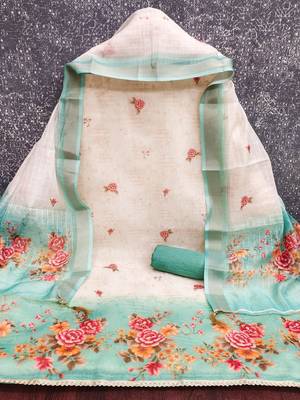 Printed Unstitched Dress Material For Woman 2