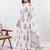 Women's Floral Printed Cotton Anarkali Kurta Set with Pants and Dupatta