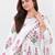 Women's Floral Printed Cotton Anarkali Kurta Set with Pants and Dupatta