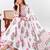 Women's Floral Printed Cotton Anarkali Kurta Set with Pants and Dupatta