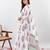 Women's Floral Printed Cotton Anarkali Kurta Set with Pants and Dupatta