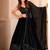 BLACK GEORGETTE EMBROIDERY WORK PARTY WEAR LEHENGA CHOLI 