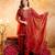 Embroidery Work Crunchy Straight Kurta Palazzo and Dupatta Set