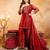  Embroidery Work Crunchy Straight Kurta Palazzo and Dupatta Set