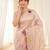 Women's peach embroidery tissue designer saree with blouse