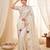 Women's cream embroidery tissue designer saree with blouse