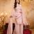  Embroidery Work Crunchy Straight Kurta Palazzo and Dupatta Set