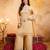  Embroidery Work Crunchy Straight Kurta Palazzo and Dupatta Set