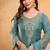  Embroidery Work Fendy Straight Kurta Palazzo and Dupatta Set