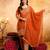  Embroidery Work Crunchy Straight Kurta Shalwar and Dupatta Set