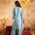  Embroidery Work Satin Straight Kurta Shalwar and Dupatta Set