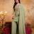  Embroidery Work Crunchy Straight Kurta Palazzo and Dupatta Set