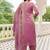  Embroidery Work Fendy Satin Straight Kurta Pant and Dupatta Set