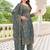  Embroidery Work Fendy Satin Straight Kurta Pant and Dupatta Set