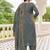  Embroidery Work Fendy Satin Straight Kurta Pant and Dupatta Set