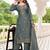  Embroidery Work Fendy Satin Straight Kurta Pant and Dupatta Set