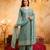  Embroidery Work Vichitra Straight Kurta Palazzo and Dupatta Set