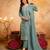  Embroidery Work Vichitra Straight Kurta Palazzo and Dupatta Set