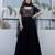  Embroidery Work Faux Flared Anarkali Dupatta Set