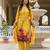  Soft Assam Printed Work A-line Kurta Pant and Dupatta Set