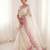 Women's white embroidery organza designer saree with blouse
