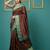 women's coffee zari woven soft silk blend traditional saree with blouse