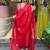  Chanderi Embroidery Work Straight Kurta Pant and Dupatta Set