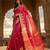 Rani pink katan silk woven saree with blouse