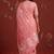 Peach cotton silk woven saree with zari woven