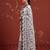 White georgette embroidered saree with resham embroidery