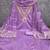 Lavender chanderi silk embroidered dress-materials