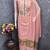 Baby-pink cotton silk woven dress-materials