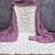 White silk blend embroidered dress-materials