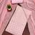 Baby-pink silk blend embroidered dress-materials