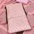 Baby-pink silk blend embroidered dress-materials