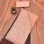 Peach silk blend woven dress-materials