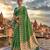 Mehndi blended cotton woven saree with blouse