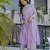  Vichitra Silk Embroidery Work Flared Anarkali Pant and Dupatta Set