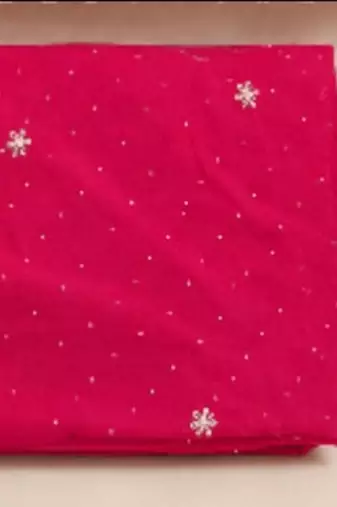 Women’s embroidered unstitched salwar suit dress material with dupatta