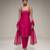 pink embroidered semi dupion silk kurta set