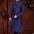 Classic navy kurta set with a clean, minimal design—an elegant choice for festive occasions.