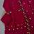 Magenta chanderi hand embroidery anarkali set