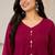 Magenta chanderi hand embroidery anarkali set
