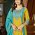 Yellow chanderi embroidered palazzo set