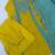 Yellow chanderi embroidered palazzo set