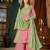 Pink chanderi embroidered palazzo set