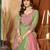 Light-green chanderi embroidered palazzo set