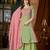 Light-green chanderi embroidered palazzo set